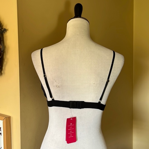 COMMANDO Size XL Butter + Lace Britt Black Lace Bralette Triangle Bra $78 NEW - Picture 6 of 16
